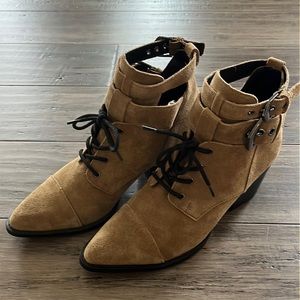 Bershka Real Suede Booties